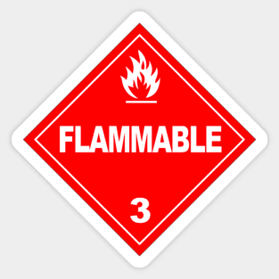 Flammable Warning Sticker